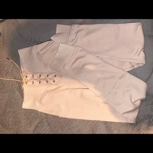 Forever 21 lace-up joggers